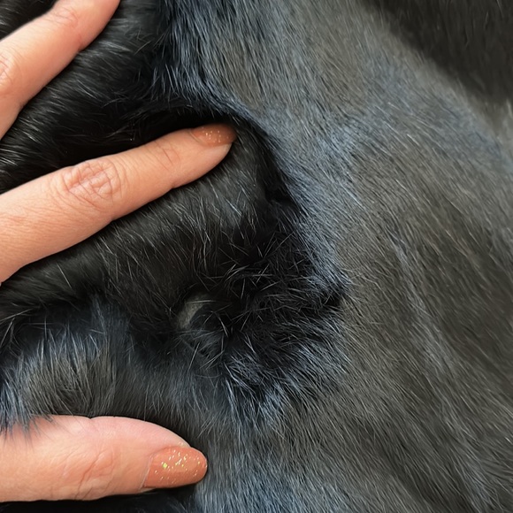 Authentic Theory Raccoon Rabbit Reversible Fur Coat - Picture 13 of 14